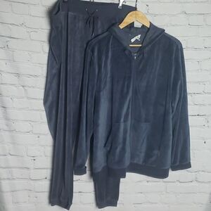 ‎LABEL BE Gray Sweat Jacket and Pants